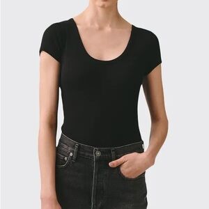 AGOLDE Short Sleeve Ribbed Bodysuit